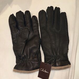 Cole Haan Men's Cashmere Lined Deerskin Leather Gloves